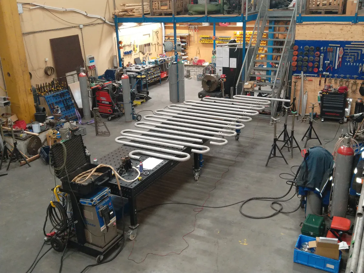 De werkplaats van Vermaas Welding & Engineering in Klaaswaal